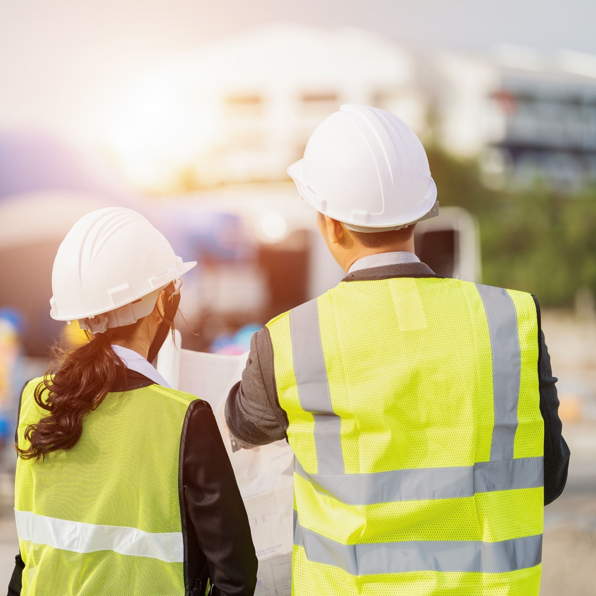 People On Site In Hi Vis