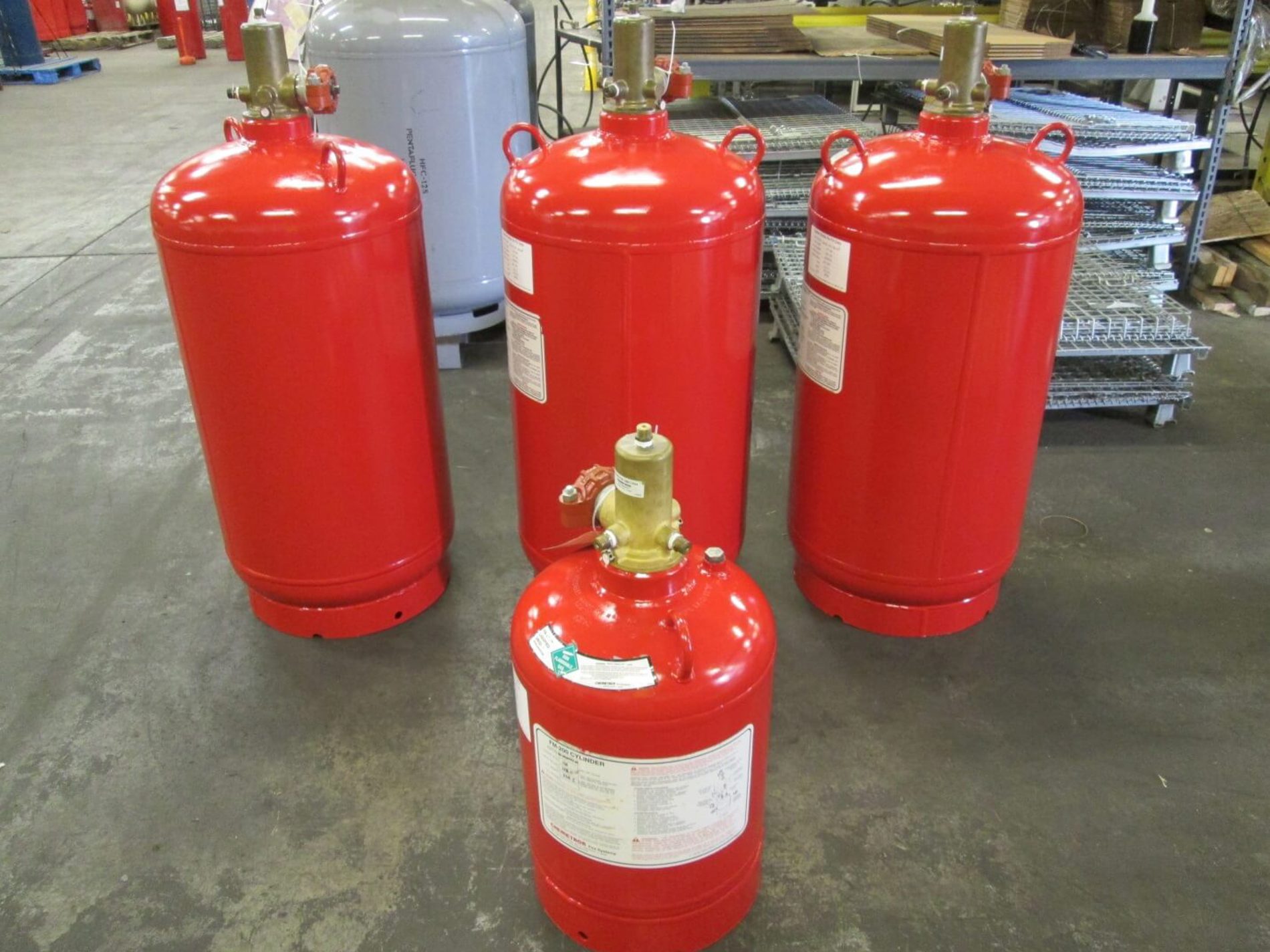 fire protection clean agent tanks