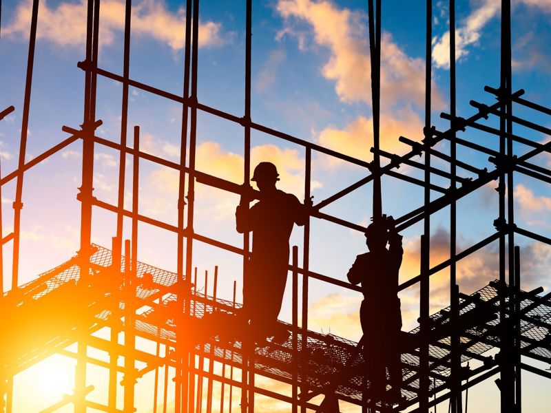 Men On Scaffolding