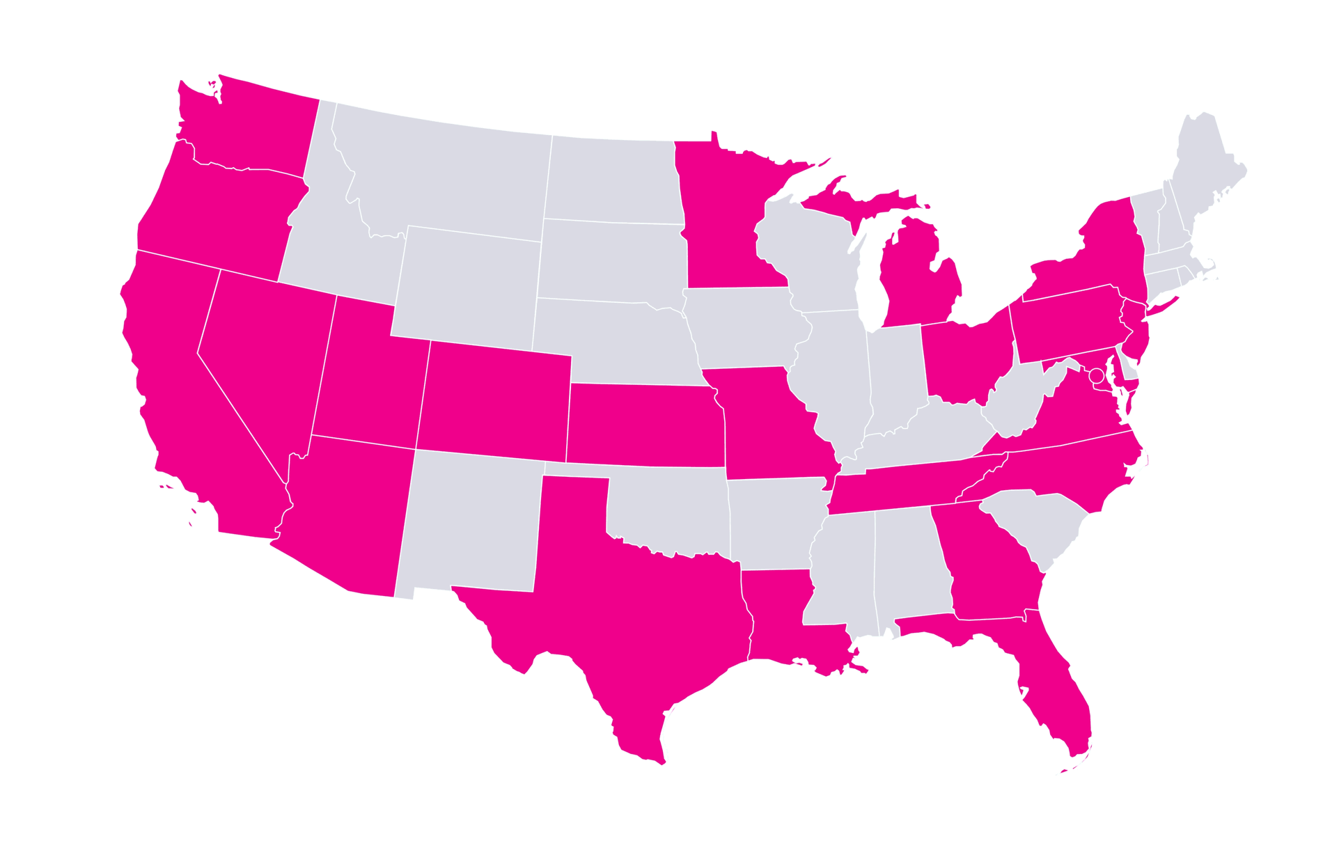Rapid Exchange Service Map USA