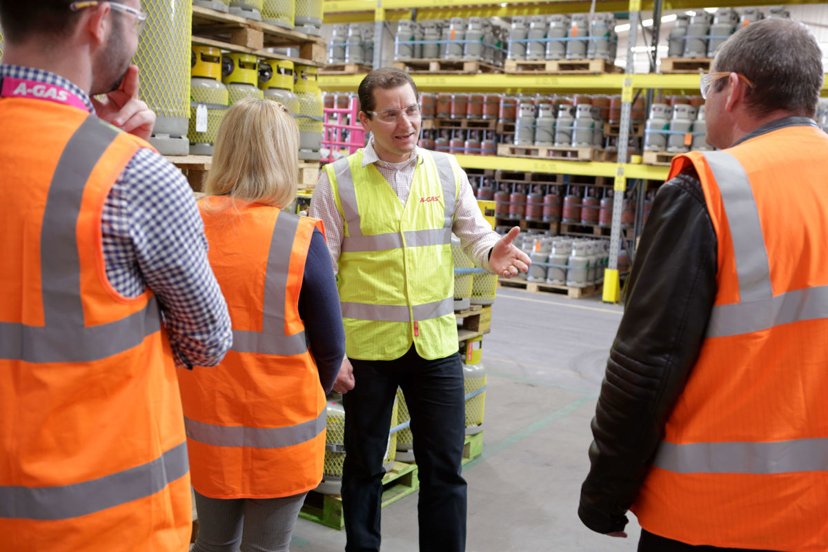 Team Talking On Site