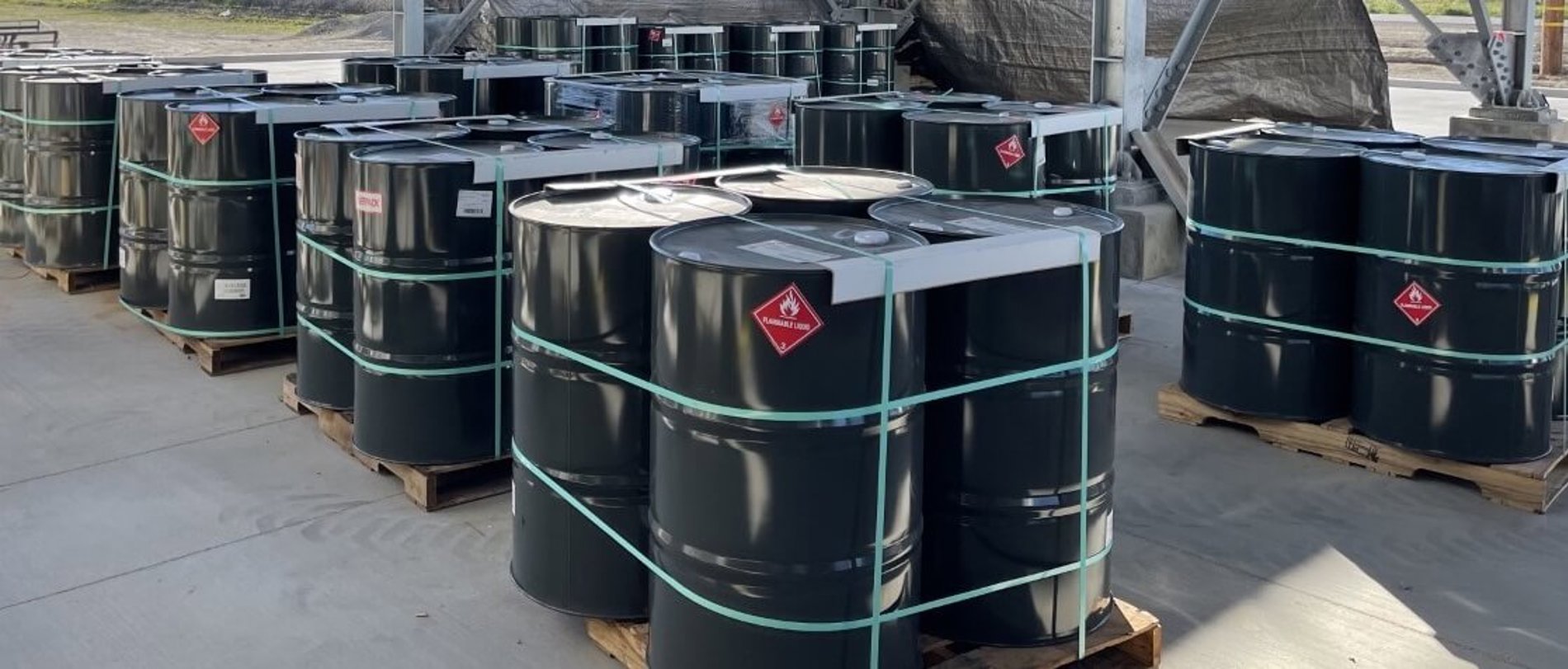 Cyclopentane drums