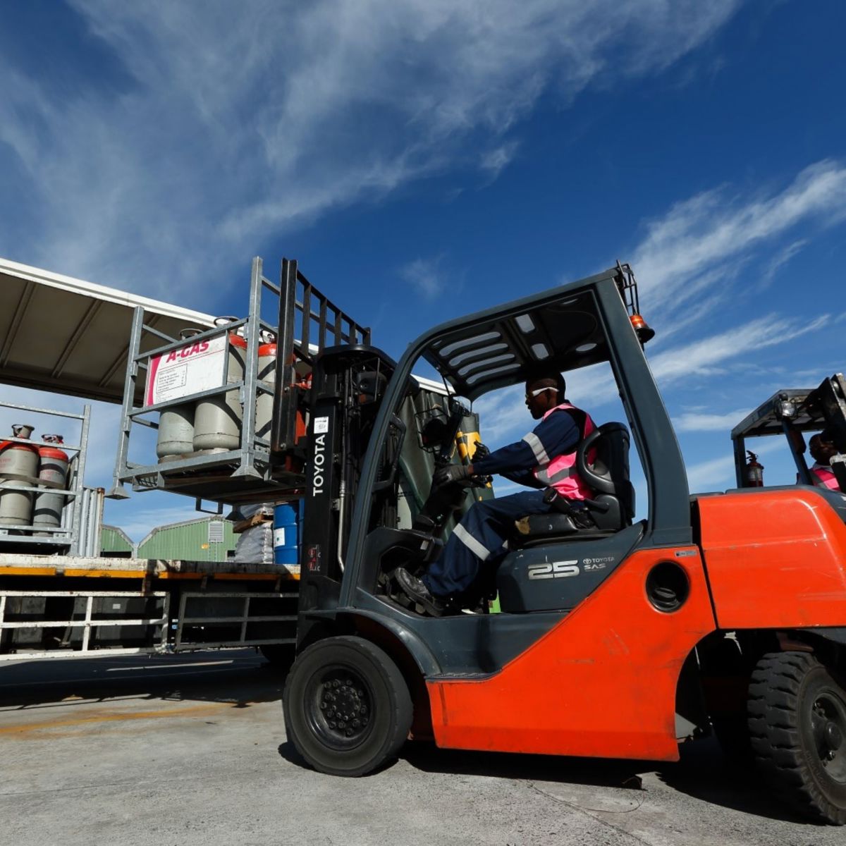 Forklift On Site In South Africa