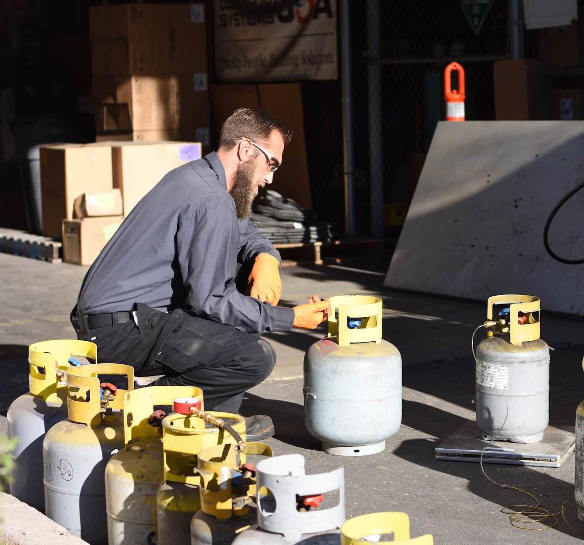 Cylinders Tested And Weighed